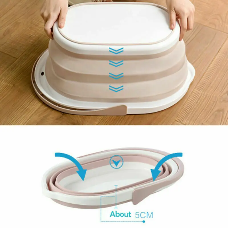 Складные портативные Гибкие пластиковые легкие Волшебные ведра для швабры