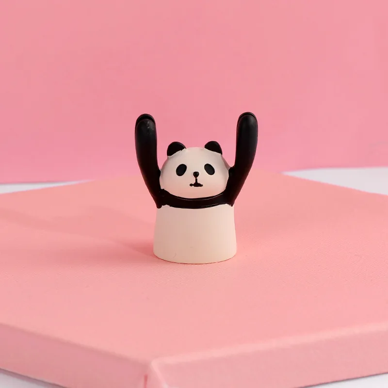 Милые Мультяшные Животные Кошки свиньи Статуэтки из смолы семейная садовая