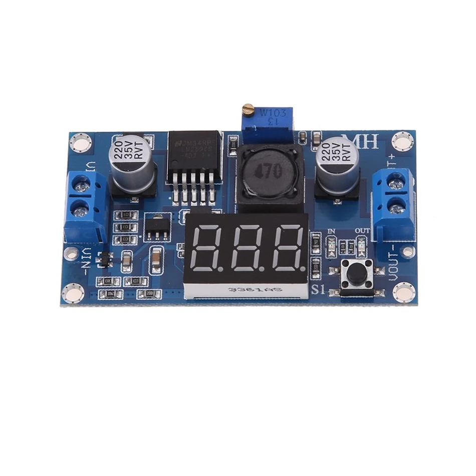 LM2596HVS/LM2596/LM2596S Мощность модуль светодиодный вольтметр DC-DC Регулируемый