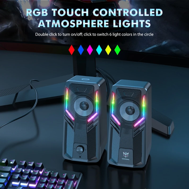 Музыкальный динамик Bassboom технология и громкий стерео звук USB соединения одна