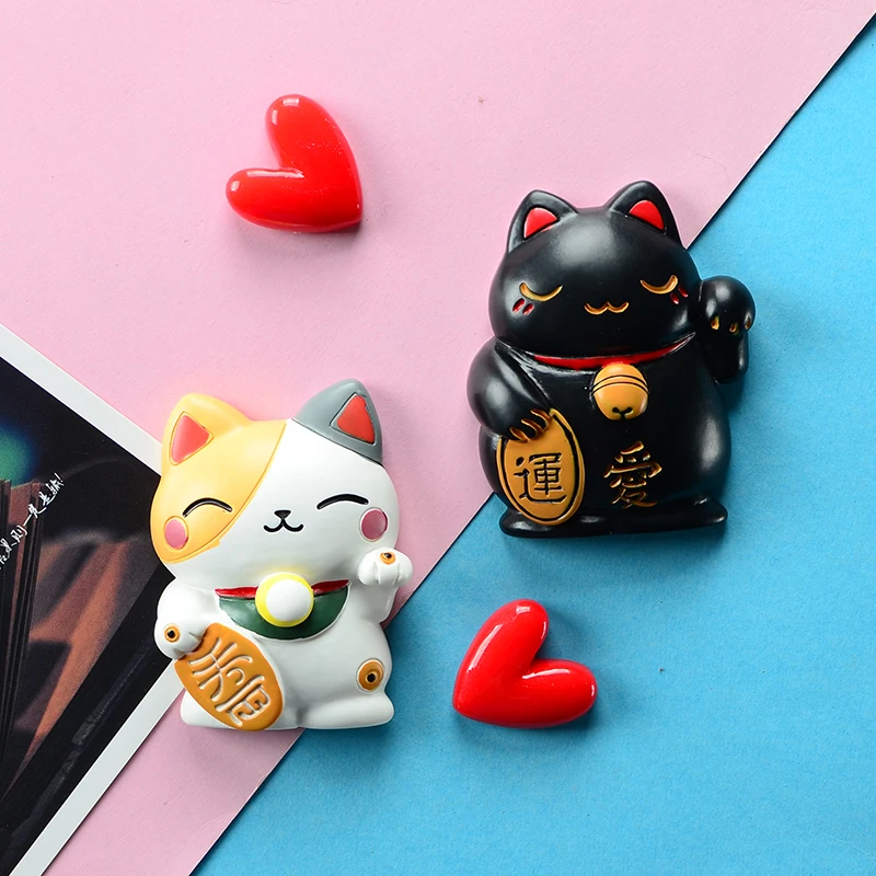 Японские магнитные наклейки на холодильник с изображением кошки|Магниты