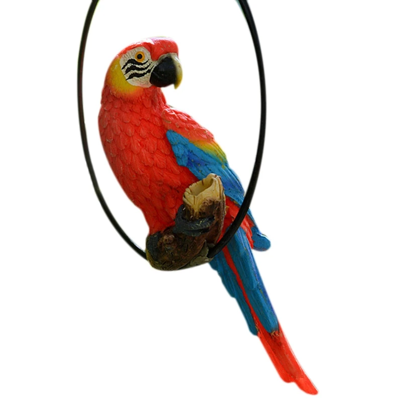 Украшение для дома из смолы с модным имитацией попугая ремесла креативная модель
