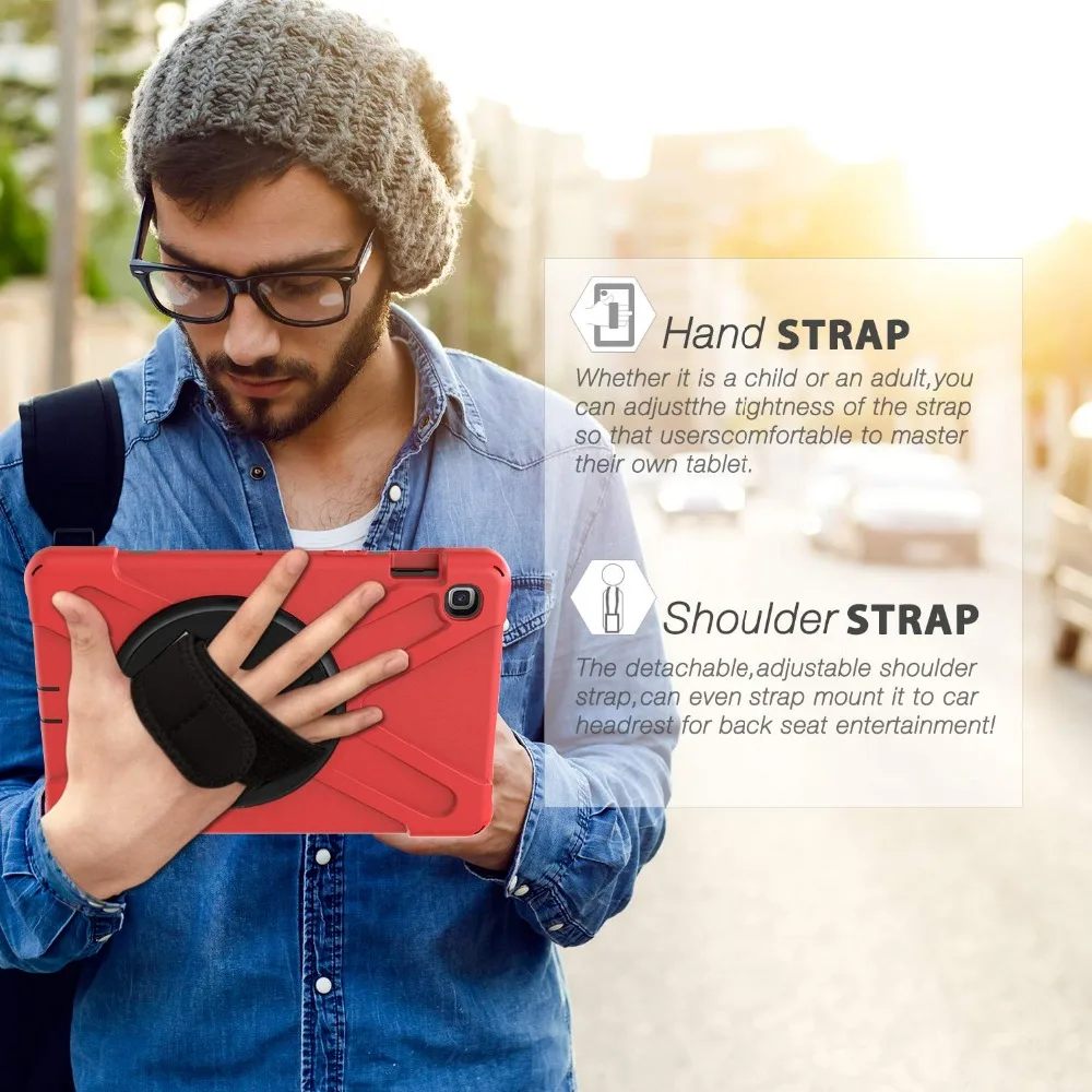 Чехол для samsung Galaxy Tab S5E 10,5 SM-T720 SM-T725 360 Heavy Duty ремешок наплечный ремень для детей прочный защитный чехол
