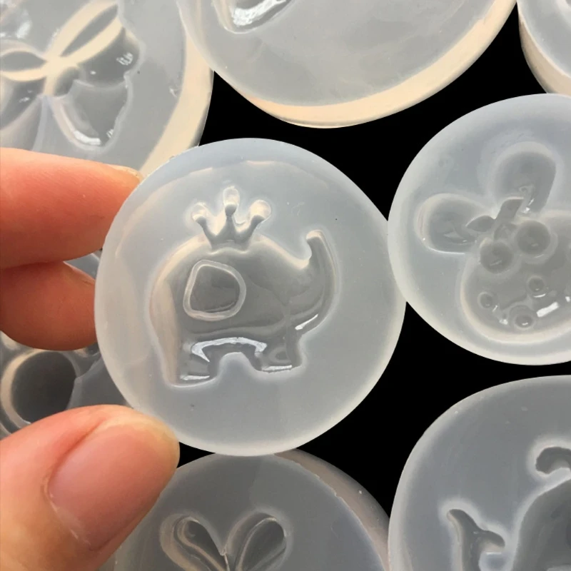 

30Pc DIY Cute Animals Fruits Pendant Epoxy Resin Casting Mold Kit Art Craft Tool