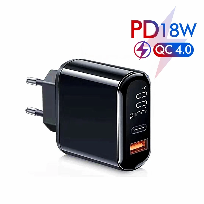 Зарядное устройство USB Type C QC 4 0 3 18 Вт быстрая зарядка зарядное для телефона Samsung S10