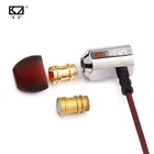Динамические мониторы KZ ED9, Hi-Fi наушники с микрофоном, наушники с прозрачным звуком