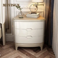 american light luxury bedside table simple and modern bedroom storage cabinets complete solid wood installation free furniture