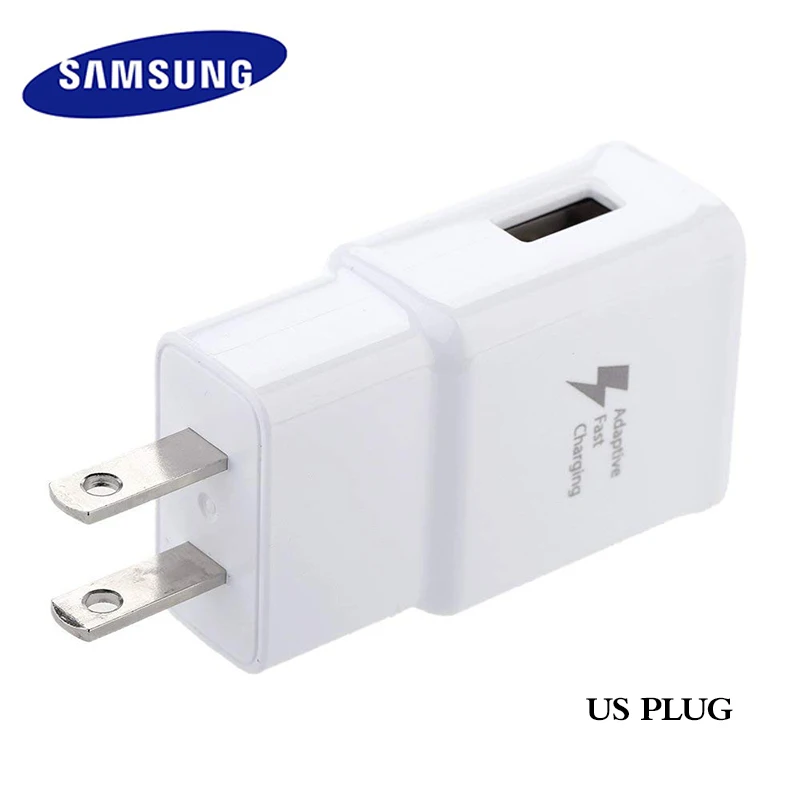 Оригинальный samsung Адаптивное быстрое зарядное устройство QC3.0 USB настенный