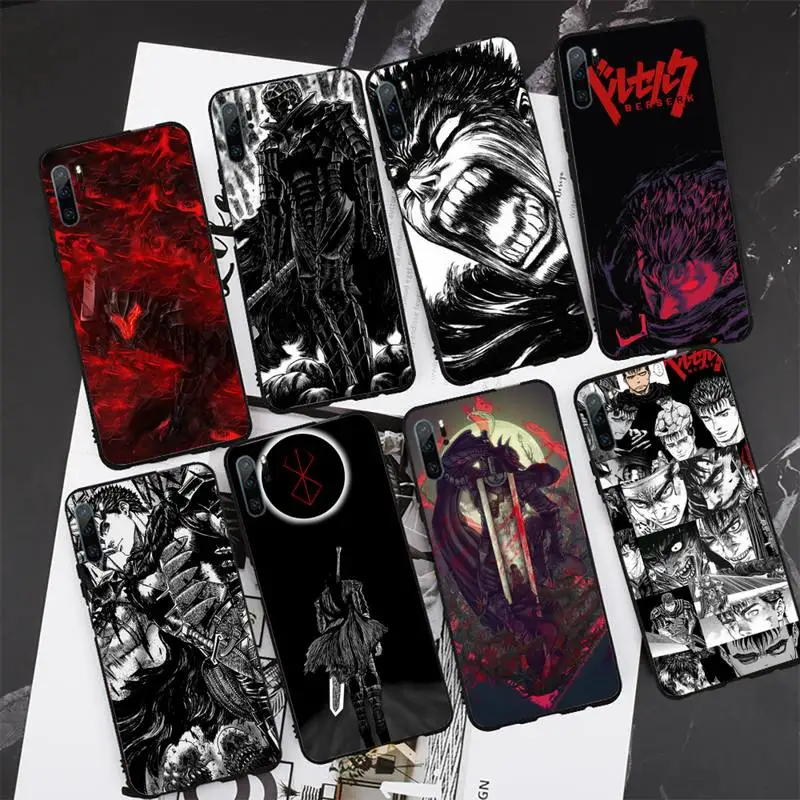 

Anime Berserk Guts Phone Case for Samsung S6 S7 S8 S9 S10 edge plus S10 5G S20 S21 S30ultrs 5G Fundas Cover