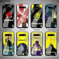 cyberpunkes phone case tempered glass for samsung s20 plus s7 s8 s9 s10 note 8 9 10 plus