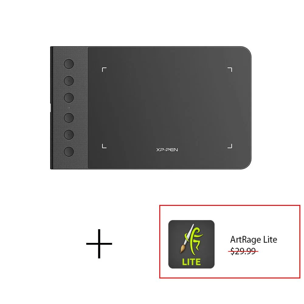 And ArtRage Lite XP-Pen Star G640S графический планшет для рисования планшет цифровая ручка для OSU! Со стилусом 8192 давления для Android - Цвет: And ArtRage Lite