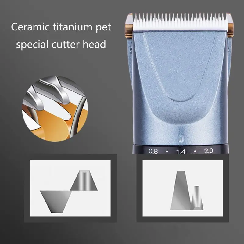 

Professional Electric Pet Hair Clippers Beard Trimmer Barber Grooming Kit Shaver MOLF