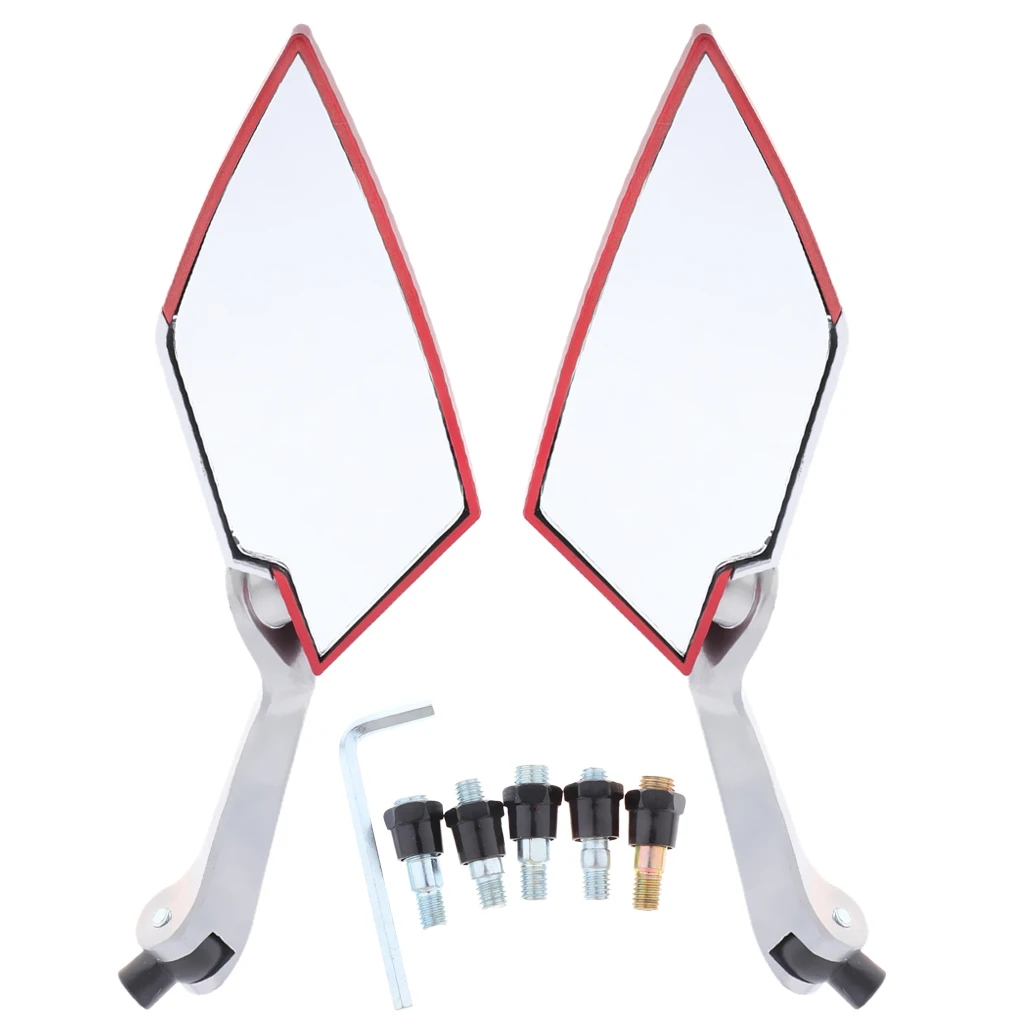 2Pcs Motorcycle Scooter Rear View Side Mirror Blast-Resistant Glass Lens Rotatable for Yamaha RSZ LY149QMG 8 Colors | Автомобили и