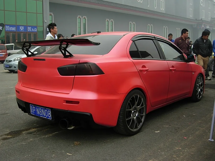 Матовая красная виниловая наклейка с воздушным дренажом пленка для украшения