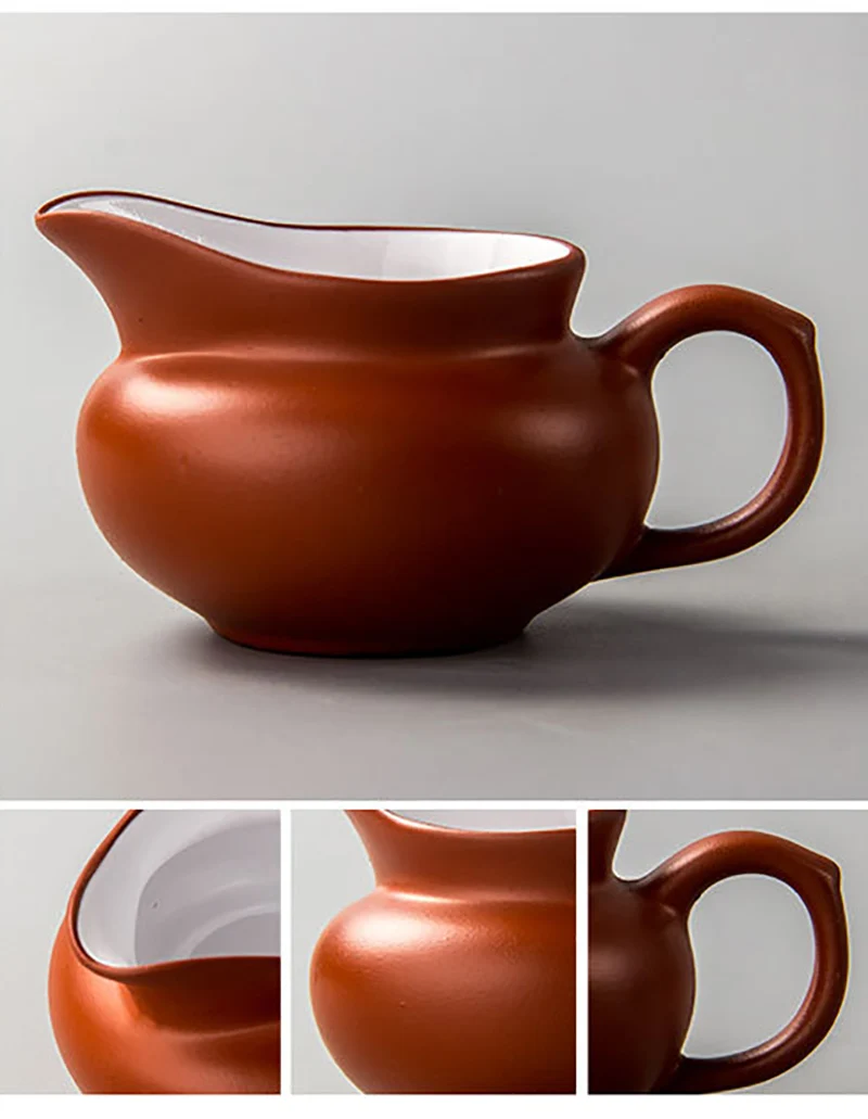 Фиолетовая глина Gongdao Чай чашки Gongfu Dehua керамика ручная роспись фильтровальные