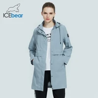 icebear 2021 fashionable womens windbreaker high quality female trench coat with a hood womens fall clothing gwf20017i