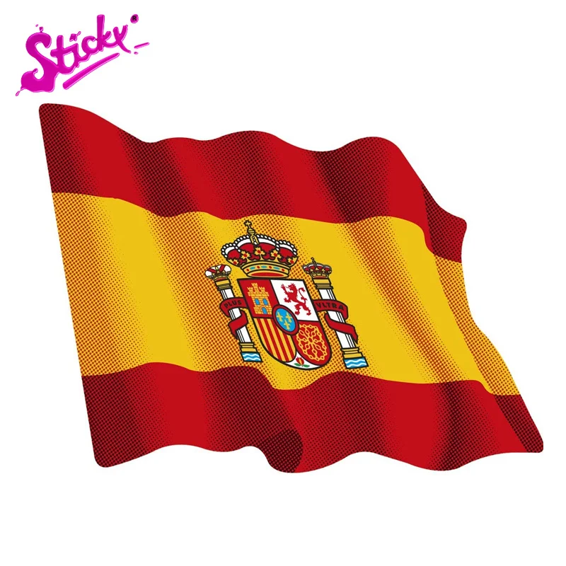 Клейкая наклейка в виде черепа быка с флагом значок брендовая на автомобиль