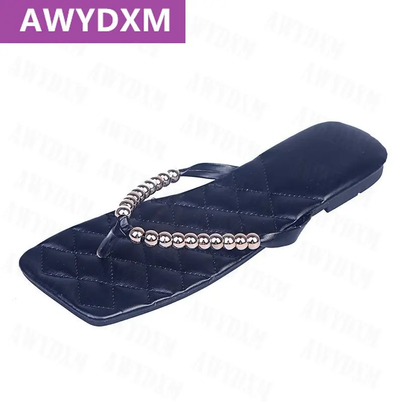 

Summer Slipper Women Shoes Flip Flop Platform High Quality Woman Slippers Metal Decoration Casual Comfort Beach Shoes Outdoors