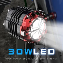 SPIRIT BEAST – projecteur Led pour motos, projecteur pour Sportster Touring Softail Honda Shadow Yamaha BMW Kawasaki Suzuki KTM