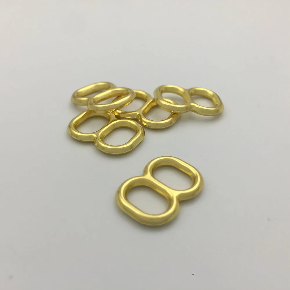 8 мм 100 шт./лот кольцо с покрытием бюстгальтера и Регулируемая пряжка ползунка Tri