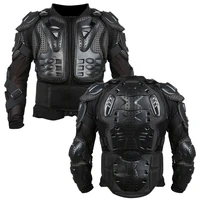 1pcs black motorcycle jacket motorcycle motocross racing full body protective armor jacket size s xxxl motorcycle accessories