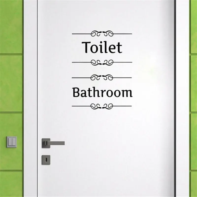 Полезный Новый Винтажный настенный стикер для ванной комнаты декор туалетной