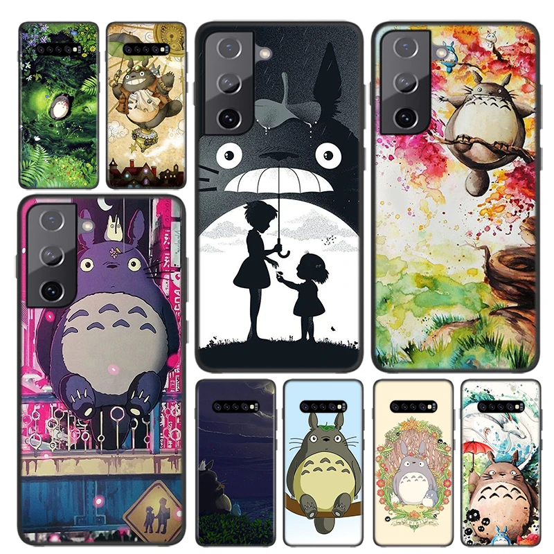 

Silicone Cover Anime Studio Ghibli Totoro For Samsung Galaxy S21 S20 FE Ultra S10 S10e Lite S9 S8 S7 S6 Edge Plus Phone Case