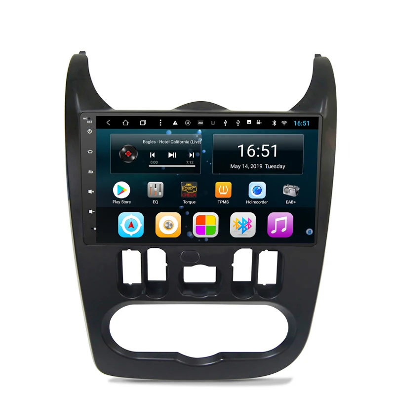 Автомагнитола с разрешением HD 1080P MP3 MP4 GPS радио для Renault logan i sandero lada lergus dacia duster 9