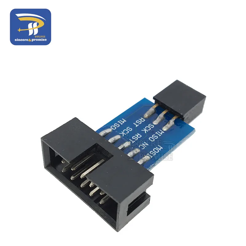 LC-01 1 комплект 10Pin до 6 Pin плата адаптера+ USBASP USBISP AVR программист USB ATMEGA8 ATMEGA128 ATtiny/CAN/PWM 10Pin модуль провода DIY