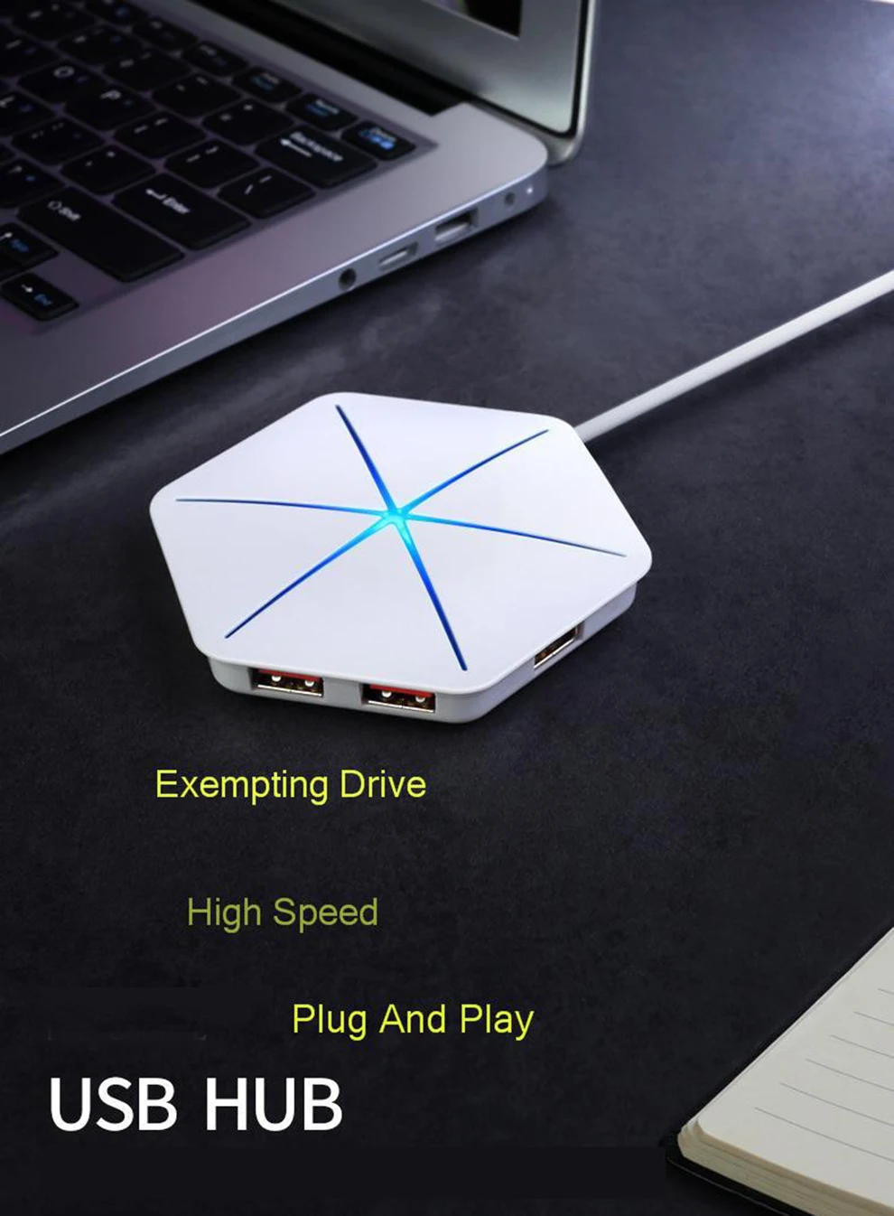 SeenDa USB 3,0 2,0 концентратор с OTG 6 Порты и разъёмы Usb разветвитель с микро Usb Интерфейс SD/устройство для считывания с tf-карт для нескольких устройств рабочего ноутбука