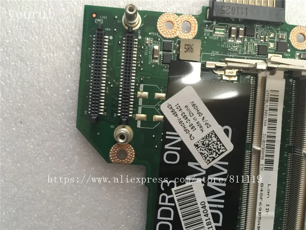 yourui для dell n4110 laptopmotherboard ddr3 cn 0fh09v 0fh09v fh09v материнская