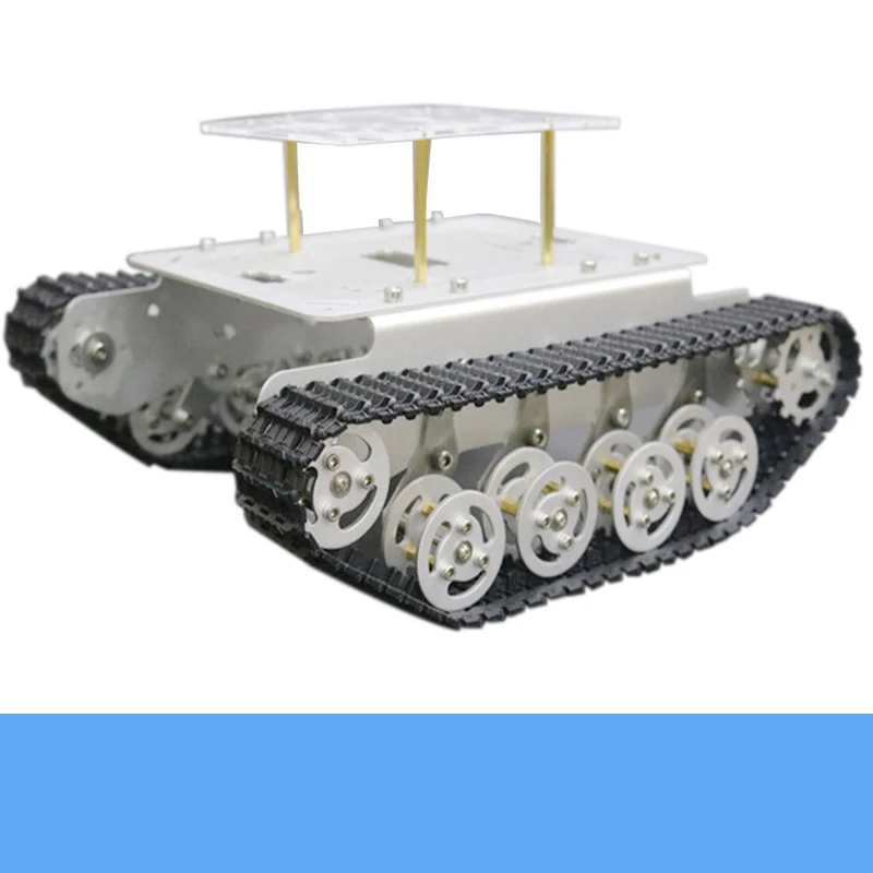 Металлический амортизирующий бак шасси TS100 умный гусеничный робот Платформа