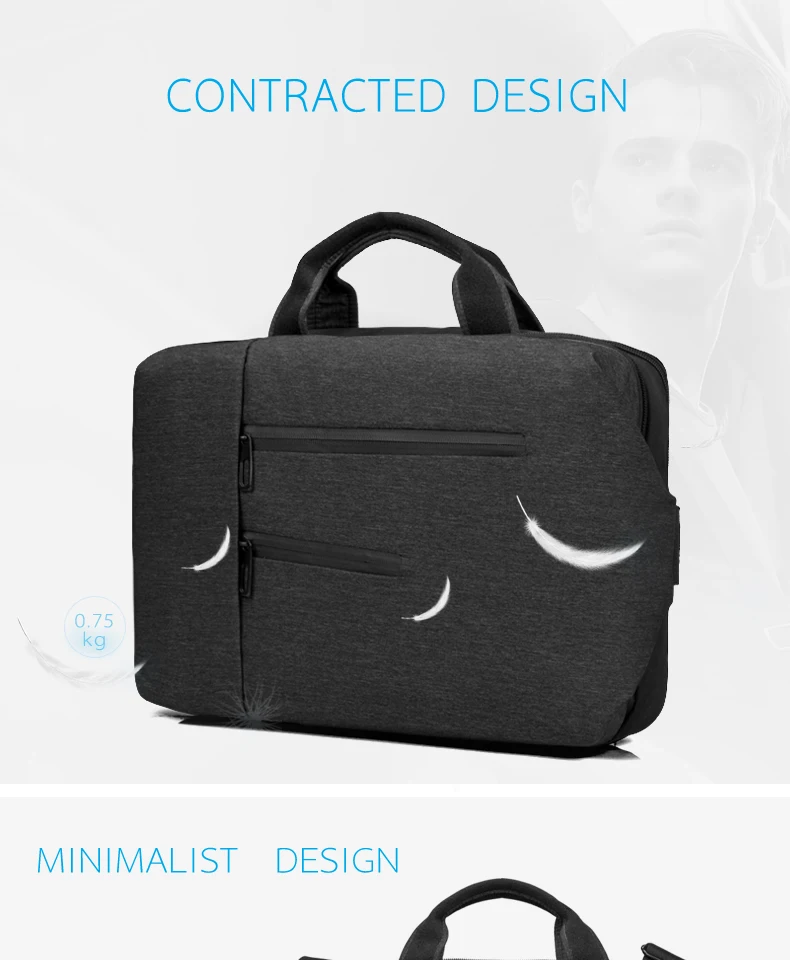 CAI, деловой мужской портфель, джентльмен, водонепроницаемая офисная сумка, для ноутбука, через плечо, слинг, модные сумки, повседневные, подарок для мужчины