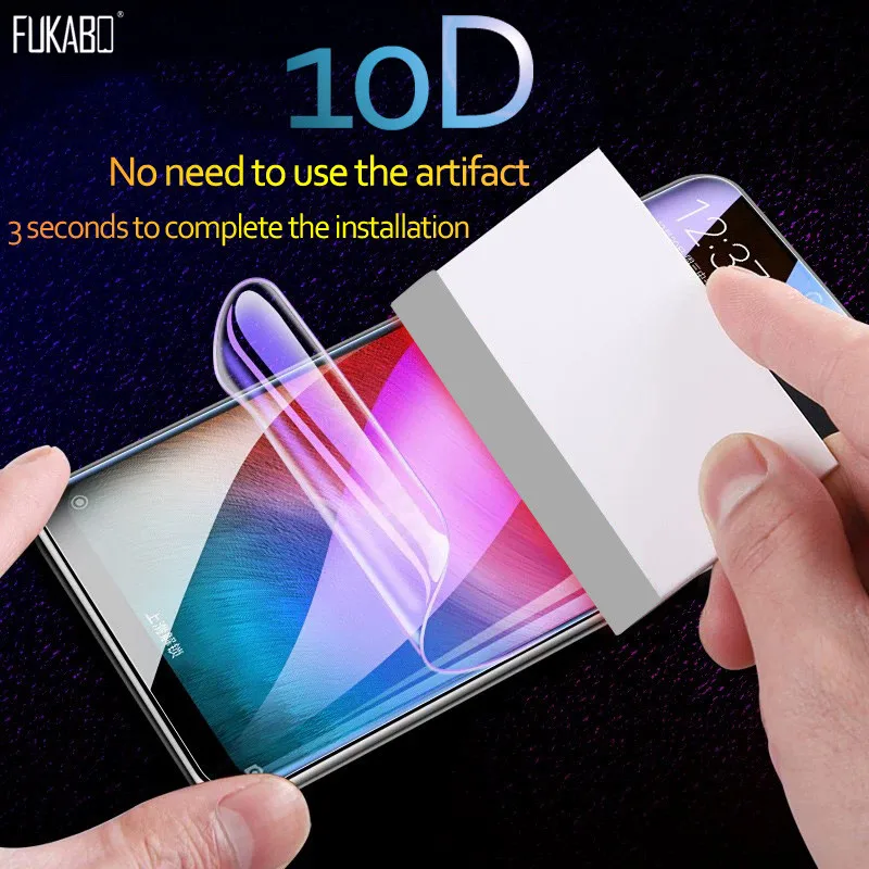 10D полное покрытие Защитная Гидрогелевая пленка для Xiaomi mi 9 8 lite A2 9T Pro 9 SE для Xiaomi mi x 3 2 2S мягкая пленка не стекло