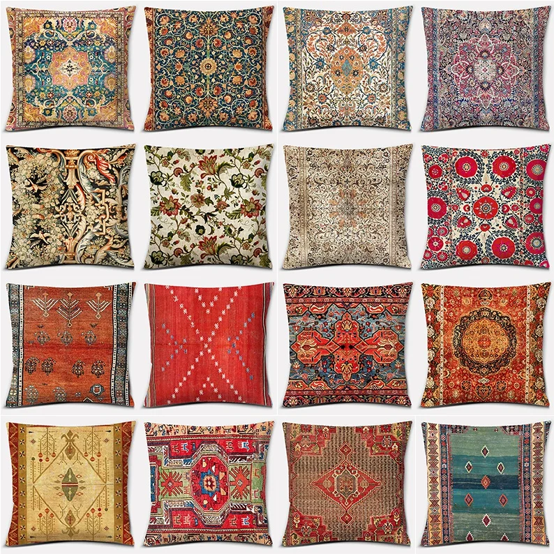 

Антикварная красная и синяя серия подушек, подарок, украшение для дома и офиса, подушка для спальни, дивана, Автомобильная подушка, наволочк...