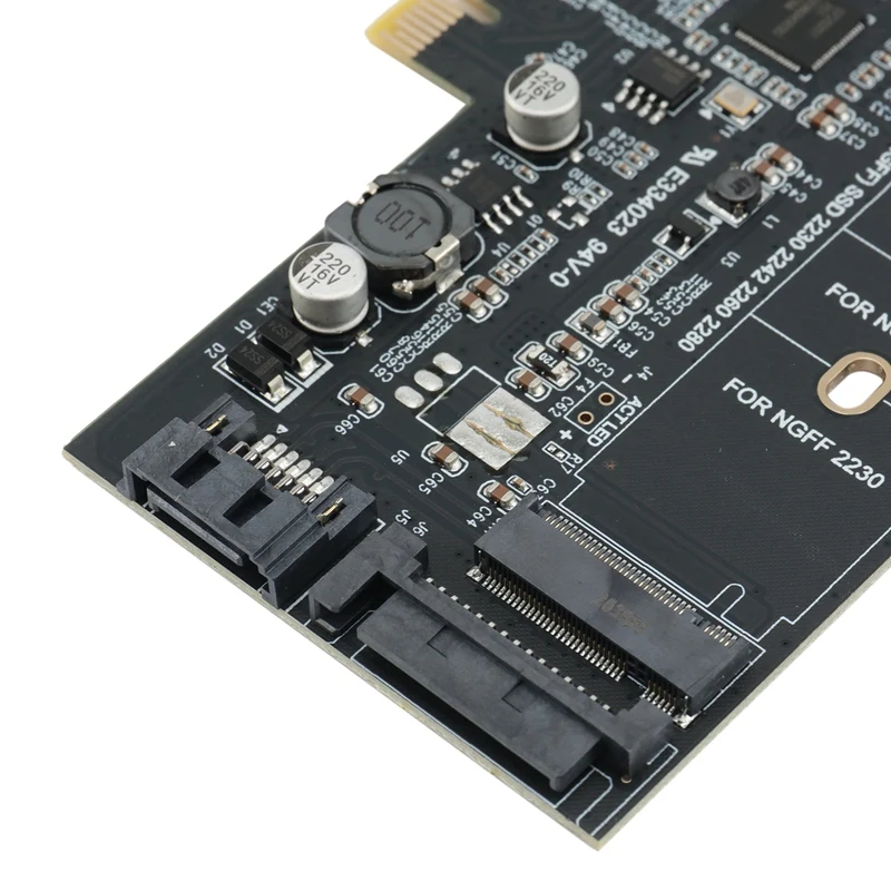 Двойной USB 3 0 1 порт Type-C M.2 PCIe адаптер M2 SSD SATA B Ключ к PCI-E 2280 преобразовательной карте