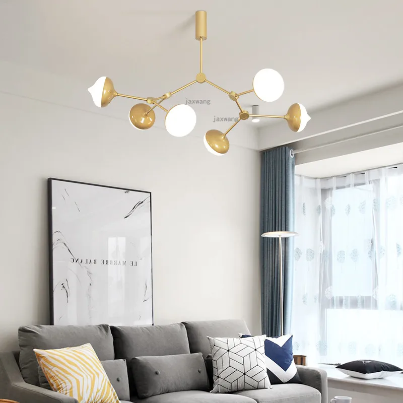 Modern LED Chandeliers Luxury Home Decor Chandelier Indoor Lighting Creative Dining Room Pendant Lamp Lights Kitchen Fixtures | Лампы и
