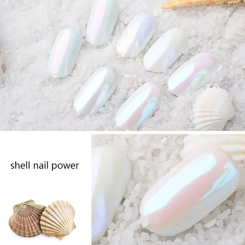 

Woman DIY Glitter Powder Chrome Pigment Nail Art Beauty Cosmetic Stickers Manicure