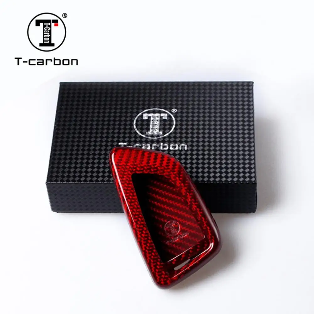 T-carbon Glass Carbon Fiber Car Auto Key Case Shell For BMW X5 X6 | Автомобили и мотоциклы