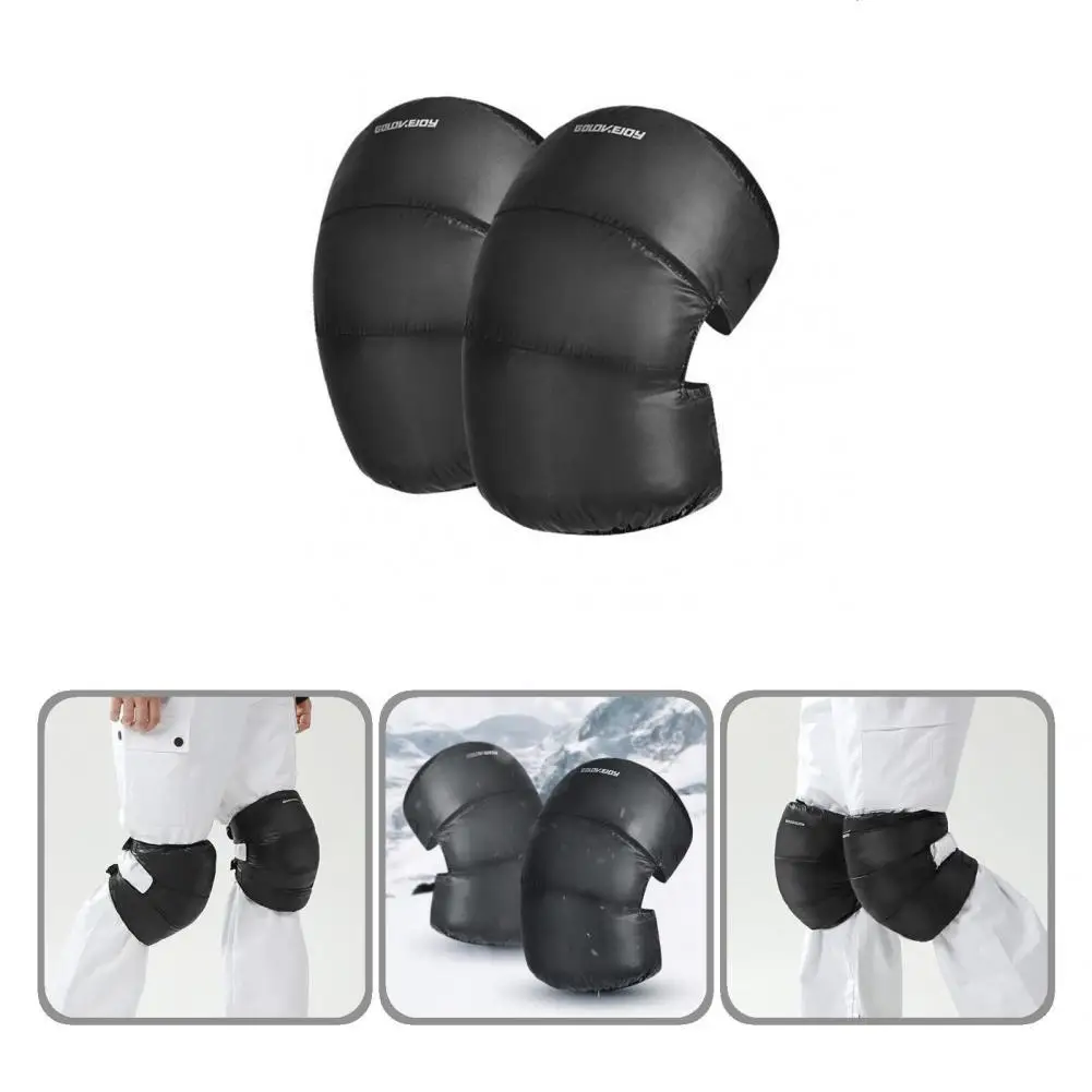 

Lint 1 Pair Universal Leg Warmer Ski Down Knee Covers Flannel Knee Warmer Wind-proof for Hiking