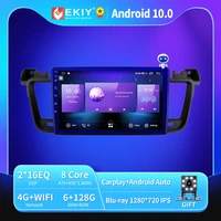 ekiy t900a car radio tape recorder no 2 din dvd android for peugeot 508 2011 2018 multimedia blu ray ips qled navi gps carplay