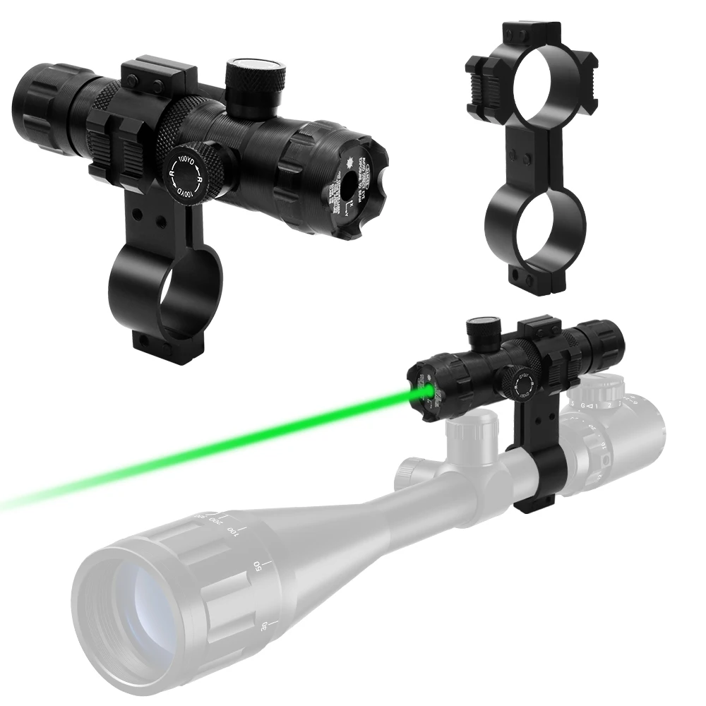 Тактический красный зеленый точечный лазерный прицел Охотничья винтовка