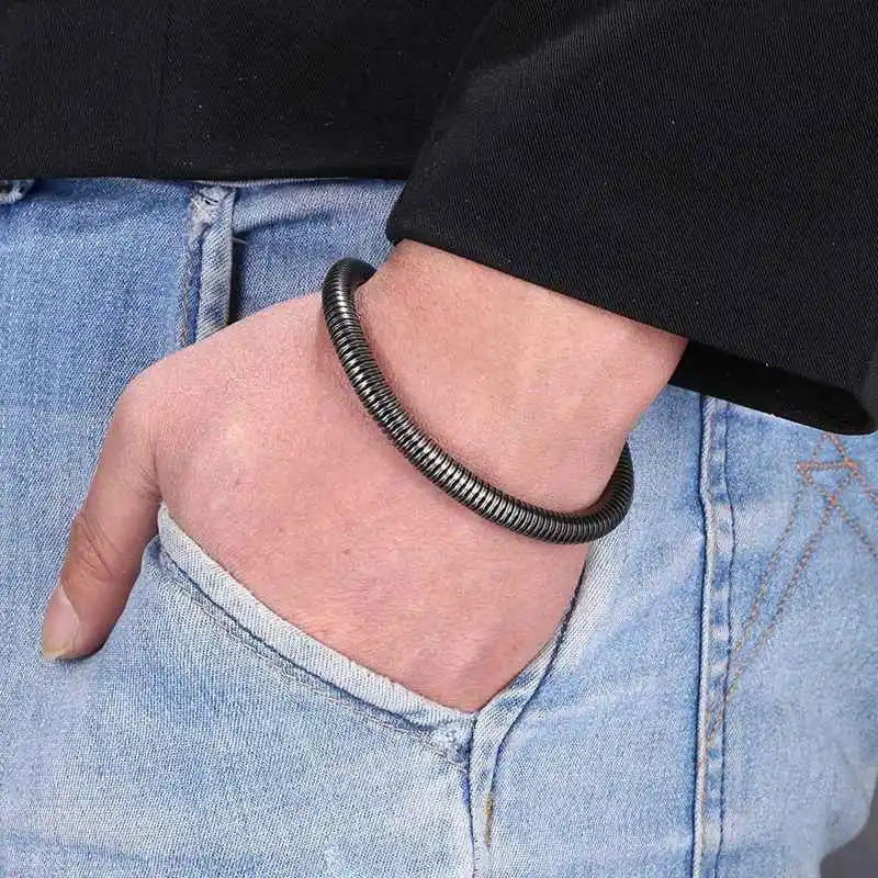 

New Fashion Jewelry Accessories Bracelet Men Wristband Cuff Bracelets Lobster Claw Clasp For Women Bangles GS0078