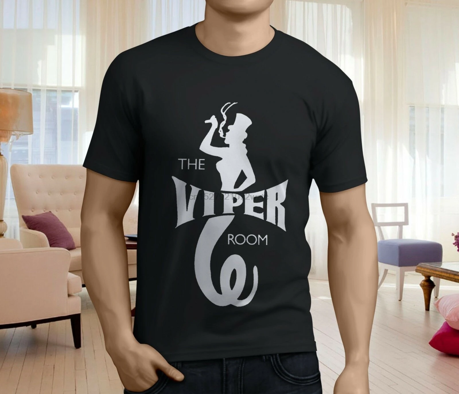 Новая популярная мужская черная футболка The Viper Room Размер S-3XL | Мужская одежда