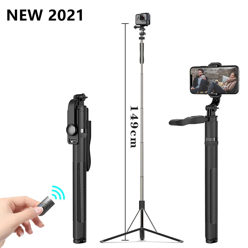 

NEW Selfie Stick Extended Bluetooth Selfie Stick Stable Camera Stand Tripod Remote Control Selfie Stick aluminum alloy