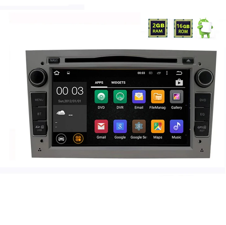 Android 9,0 Автомагнитола 2 din DVD gps для Vauxhall Opel Astra H G J Vectra Antara Zafira Corsa Vivaro Meriva Veda 2DIN мультимедиа - Цвет: Gray