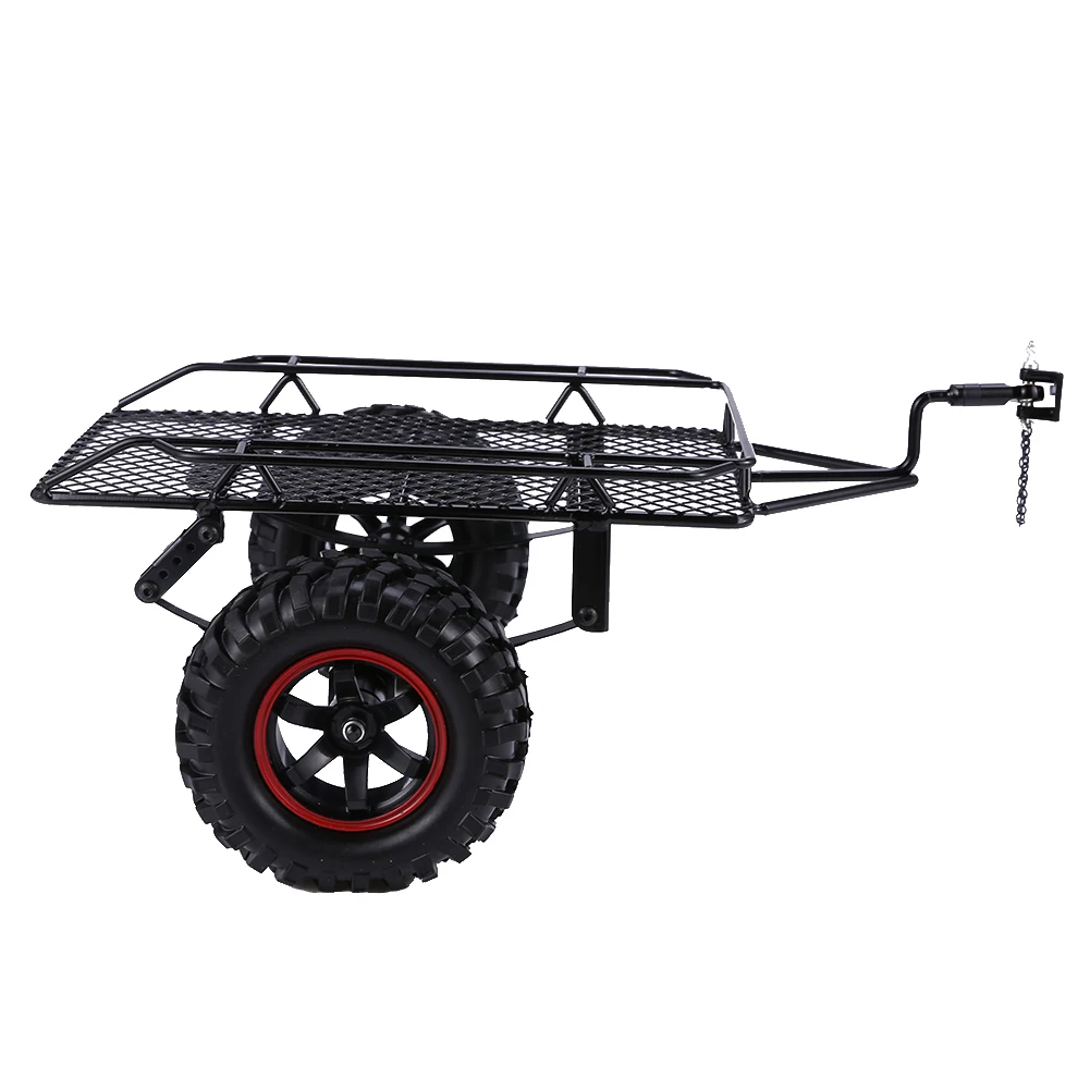 Радиоуправляемый трейлер металлический грузовой автомобиль с широким