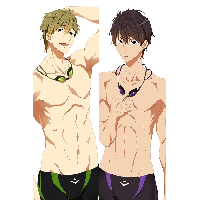 Бесплатно! Харука Тачибана Макото Dakimakura подушка чехол Косплэй тапочки в виде