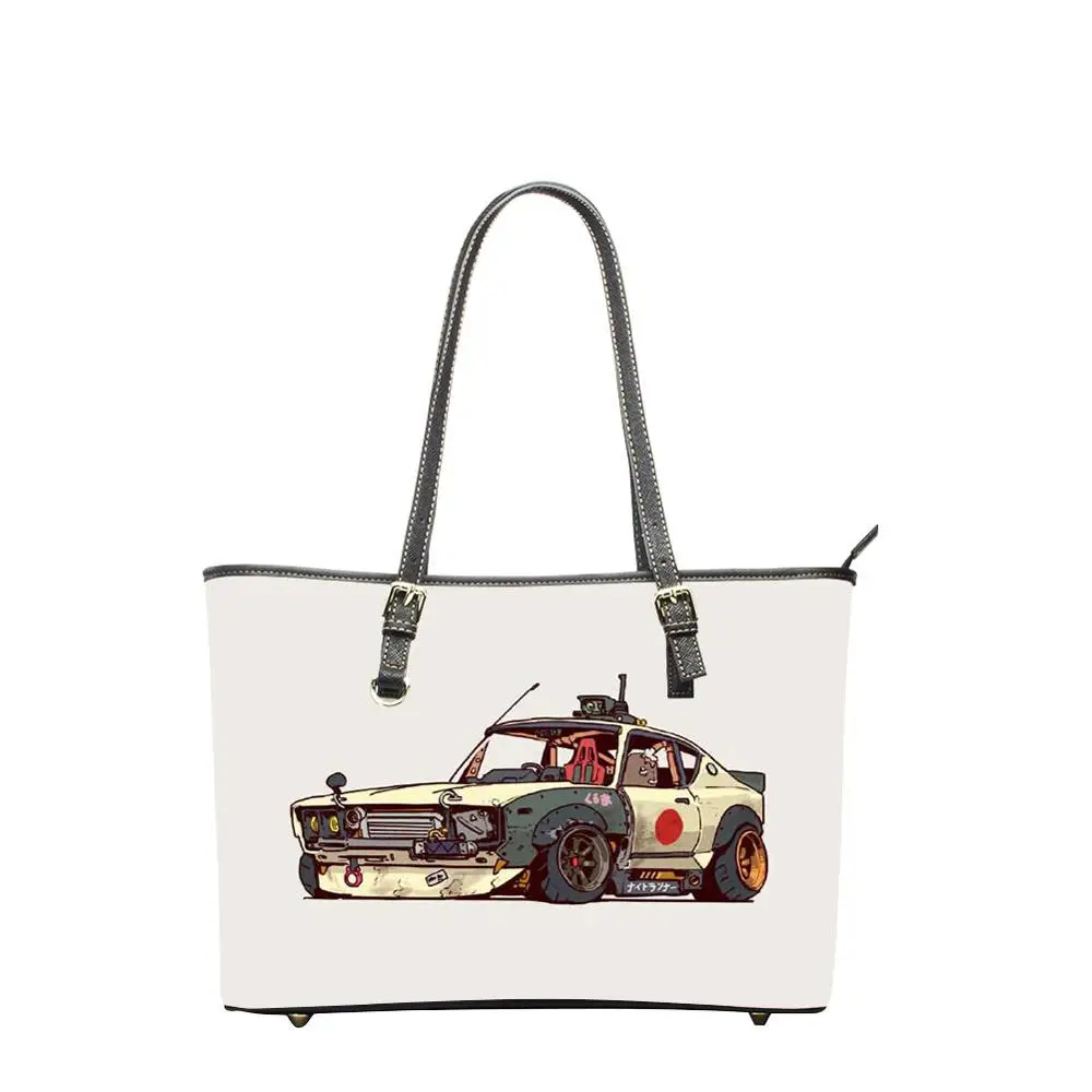 Большие сумки через плечо автомобильная сумка-тоут из искусственной кожи