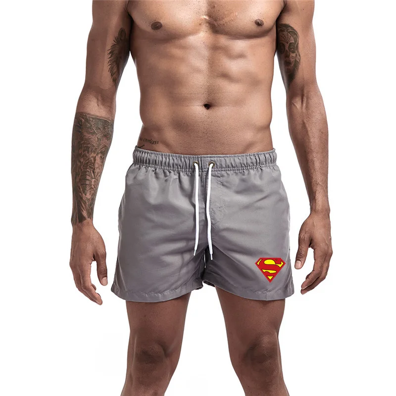 

2021 new fitness printing quick-drying beach shorts men's swimwear men's swimming trunks summer bathing beachwear surfing shorts